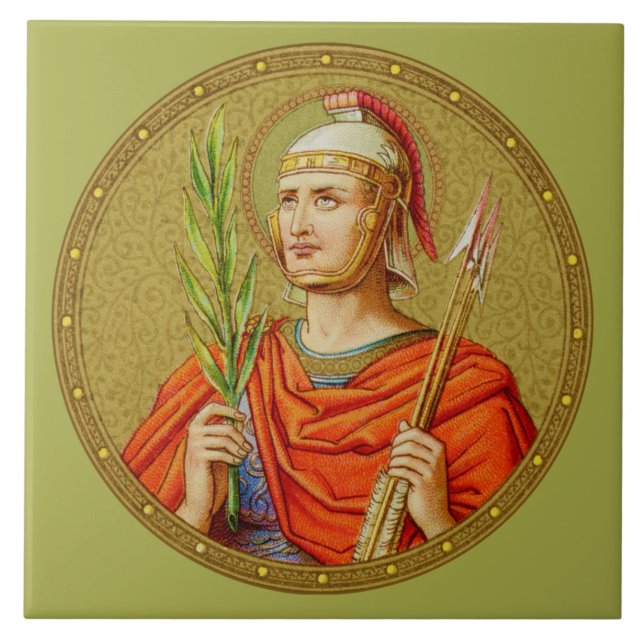 St. Sebastian (SNV 24) (Rundbild) Tile 2 Fliese (Vorderseite)