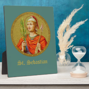 St. Sebastian (SNV 24) (Rundes Bild) 8"x10" Fotoplatte