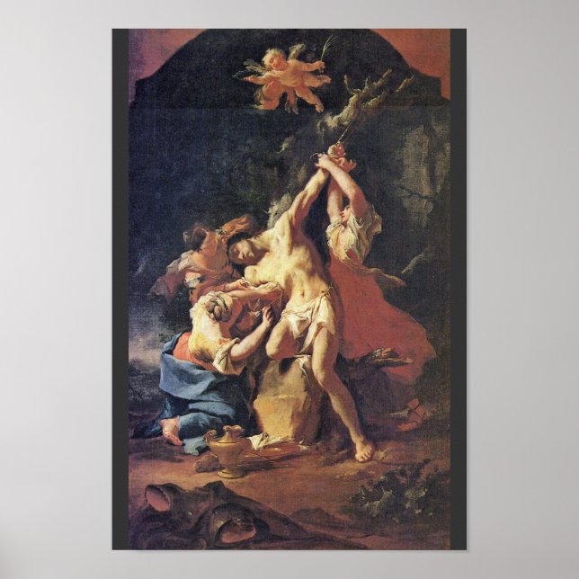 St. Sebastian und die Frauen von Troger Paul Poster (Vorne)