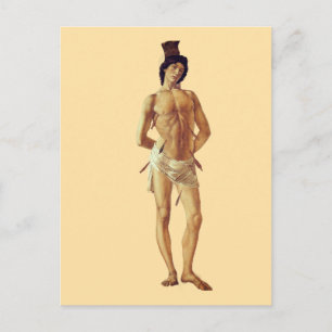 St. Sebastian von Boticelli, rekontextualisiert Postkarte