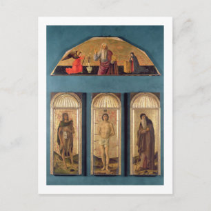 St. Sebastian zwischen St. Johannes dem Täufer und Postkarte