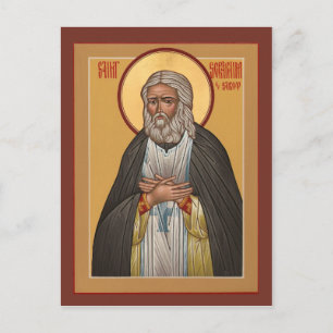 St. Seraphim Sarov-Gebetskarte Postkarte