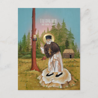 St. Seraphim von Sarov Gebetskarte Postkarte