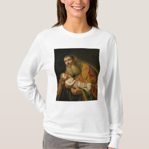 St. Simeon, das den Säugling Christus darstellt T-Shirt