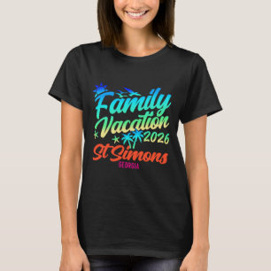 St Simons Beach Georgia Familienurlaub Sommer T-Shirt