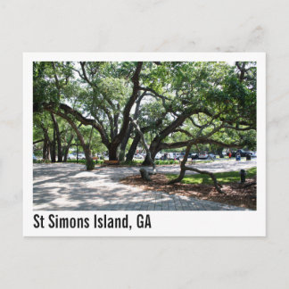 St Simons GA Wandereiche Tree Postkarte