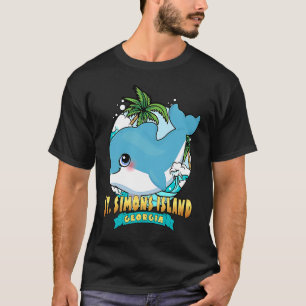 ST SIMONS INSEL GEORGIA Süßer Baby-Delfin Strand S T-Shirt