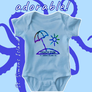St. Simons Island GA Baby Bodysuit Strampler