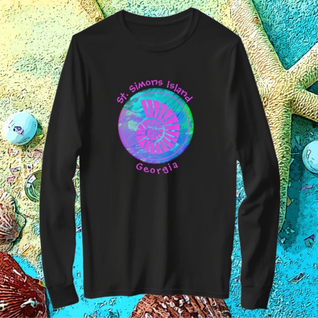 St. Simons Island GA Muschel T-Shirt (Von Creator hochgeladen)