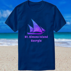 St. Simons Island GA Sailboat T-Shirt