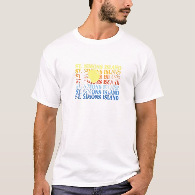 St Simons Island Georgia Beach Summer Ga Beach Bum T-Shirt (Vorderseite)