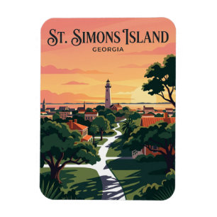St. Simons Island USA Magnet