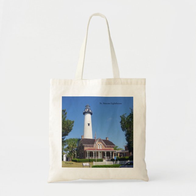 St. Simons Leuchtturm Tote Tasche (Vorne)