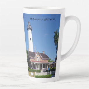 St. Simons Lighthouse Latte Tasse