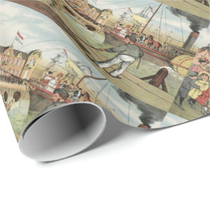 St. Sinterklaas Holländer des Nicks Geschenkpapier