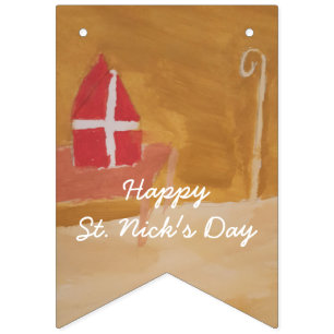 St. Sinterklaas Holländer des Nicks Wimpelkette