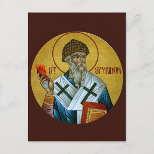 St. Spyridon-Gebetskarte Postkarte