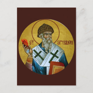 St. Spyridon Prayer Card Postkarte