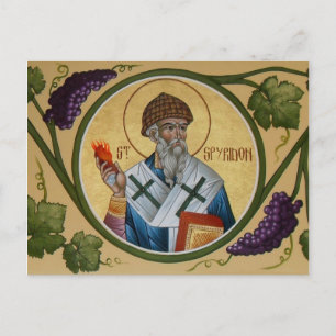 St. Spyridon Prayer Card Postkarte