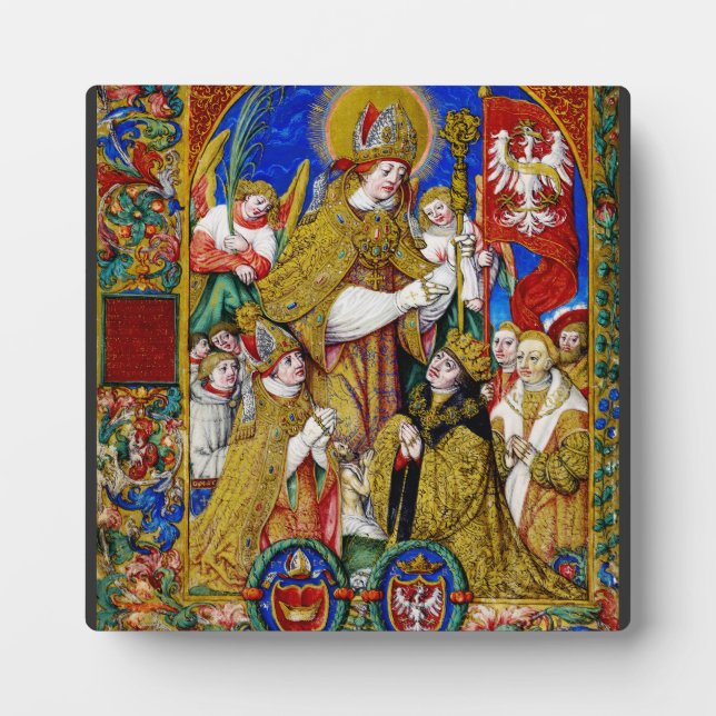 St. Stanislaus Bishop und Martyr Fotoplatte (Vorderseite)