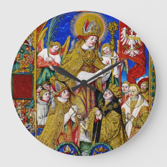 St. Stanislaus Bishop und Martyr Große Wanduhr (Vorderseite)