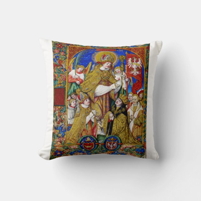 St. Stanislaus Bishop und Martyr Kissen (Vorderseite)