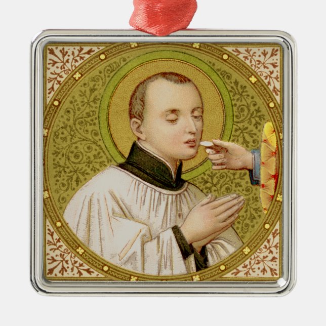 St. Stanislaus Kostka (SNV 25) Premium Square Ornament Aus Metall (Vorne)