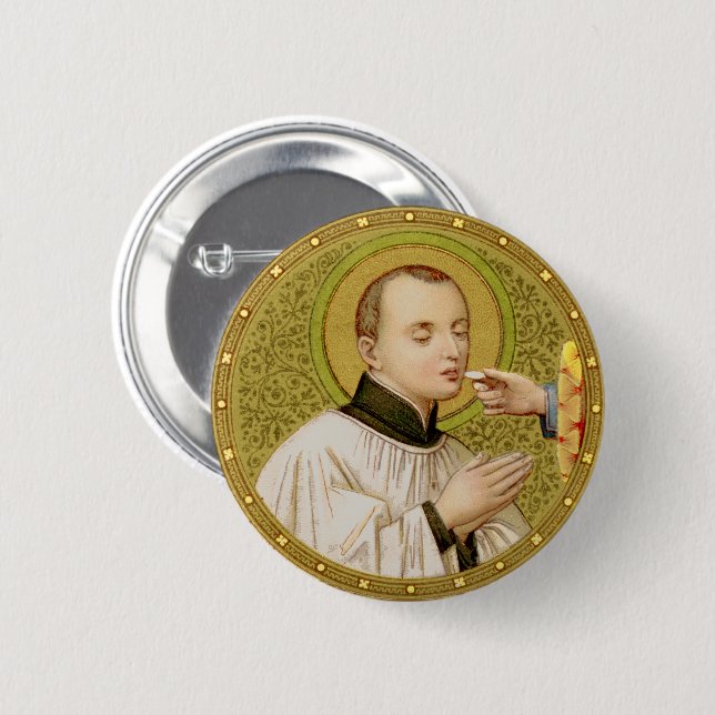 St. Stanislaus Kostka (SNV 25) Round Pinback Butto Button (Vorne & Hinten)