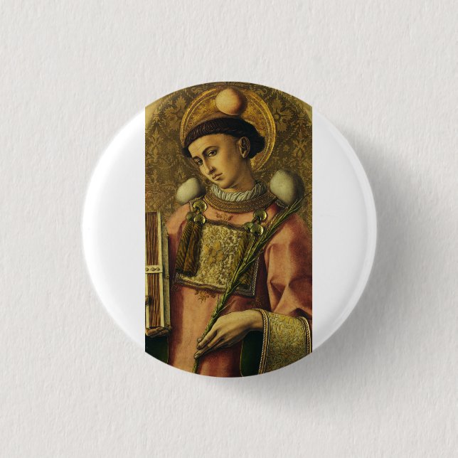 St. Stephen Apostel der siebzigsten Protomartyr Button (Vorderseite)