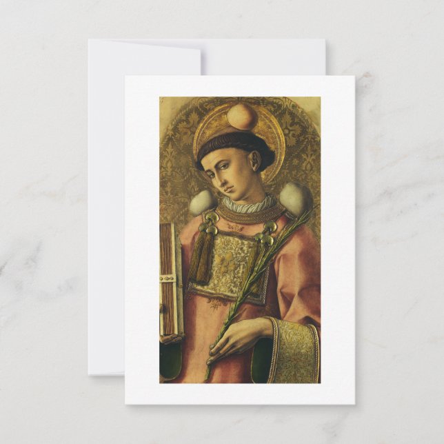 St. Stephen Apostel der siebzigsten Protomartyr Dankeskarte (Vorderseite)