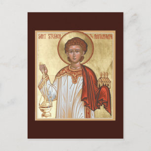 St. Stephen die Protomartyr-Gebetskarte Postkarte