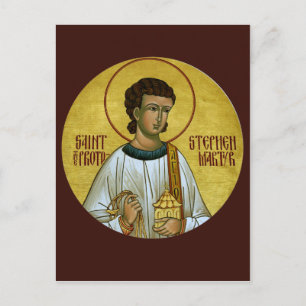 St. Stephen die Protomartyr-Gebetskarte Postkarte