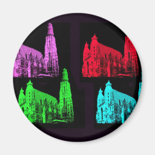 St Stephen Kathedralen-Collage Magnet