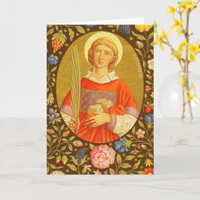 St. Stephen (PM 08) Leere Begrüßung Karte (Gelbe Blume)