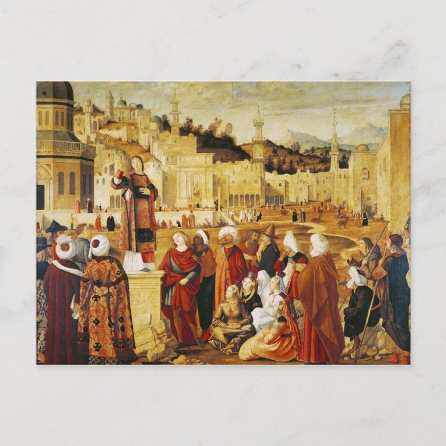 St. Stephen Preaching Postkarte (Vorderseite)