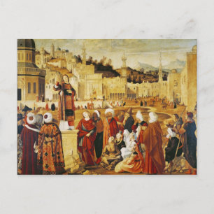 St. Stephen Preaching Postkarte