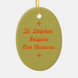 St. Stephen the ProtoMartyr (PM 08) Keramik Ornament