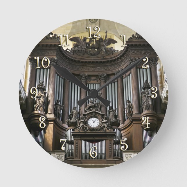 St Sulpice Cavaillé-Coll Orgel Runde Wanduhr (Vorderseite)
