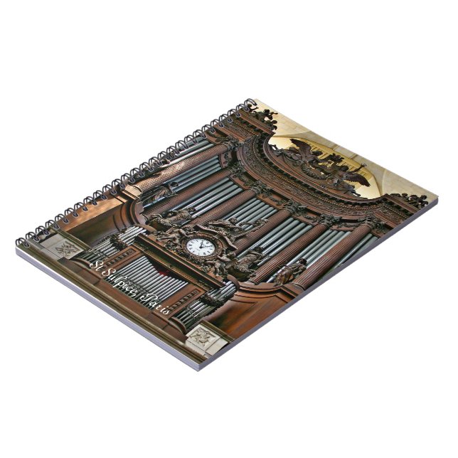 St Sulpice organ notebook Notizblock (Linke Seite)