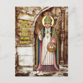St. Swithin & die zerbrochenen Eier Lektion Postkarte