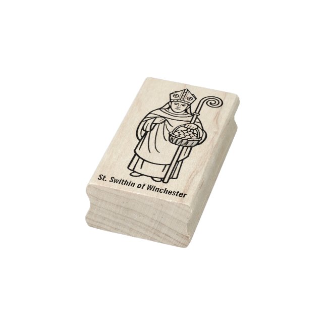 St. Swithin von Winchester  Gummistempel (Stempel)