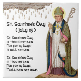 St. Swithin's Day (Berühmtes Gedicht - Lange Versi Fliese