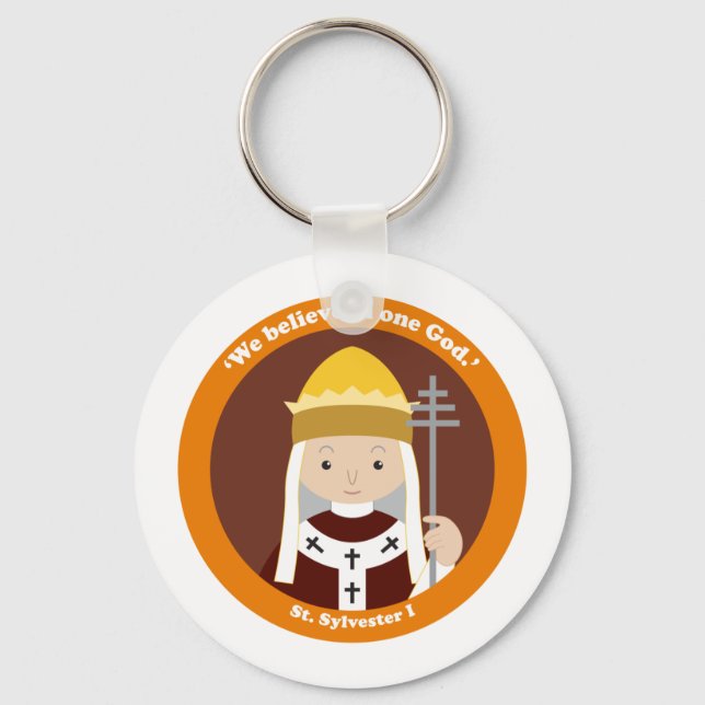 St. Sylvester I Schlüsselanhänger (Vorderseite)