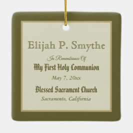 St. Tarcisius Erhalt der Eucharistie (BL 02) Keramikornament