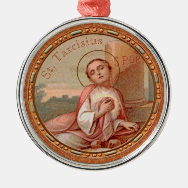 St. Tarcisius of Rome Roundel (BF 004) Ornament Aus Metall (Vorne)