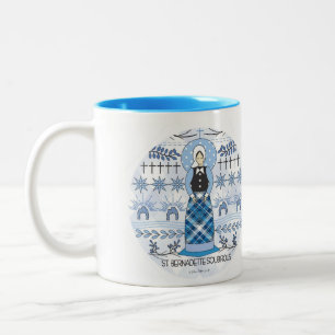 St. Tasse: St. Bernadette Soubirous Zweifarbige Tasse
