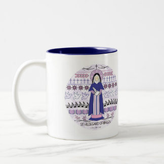 St. Tasse: St. Hildegard von Bingen Zweifarbige Tasse