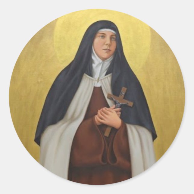 St. Teresa der Anden Carmelite Runder Aufkleber (Vorderseite)
