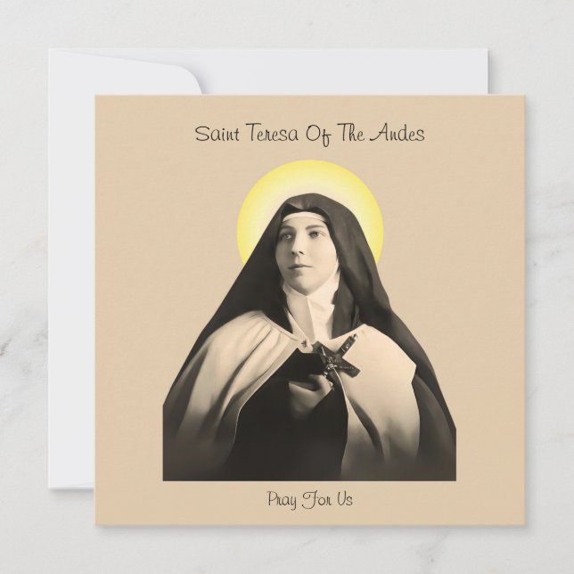 ST. TERESA DER ANDES FEIERTAGSKARTE (Vorderseite)