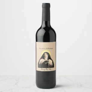 ST. TERESA DER ANDES WEINETIKETT